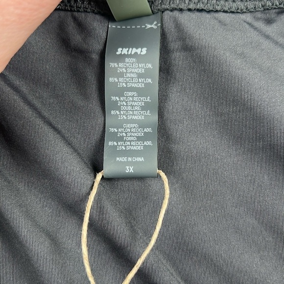 Skims Cheeky Tanga Swim Bottoms in Gunmetal Grey Size 3X NWT - Picture 6 of 9